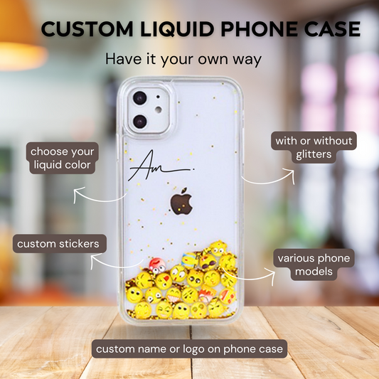 Customised Quicksand Liquid Phone Case